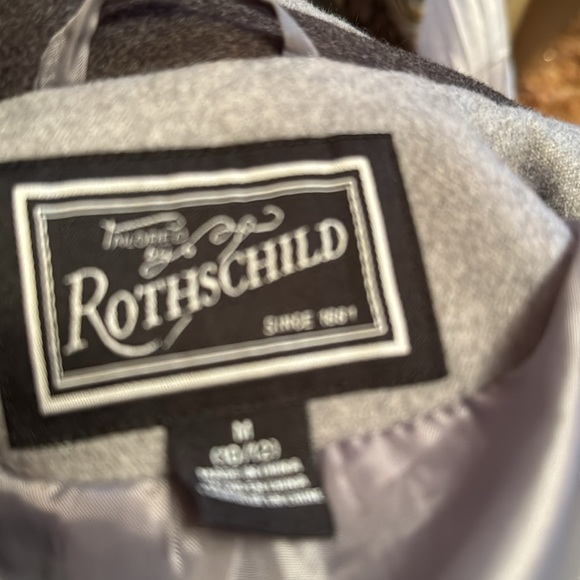 Rothschild wool lined tailored girl coat M(10-12) - Picture 17 of 17